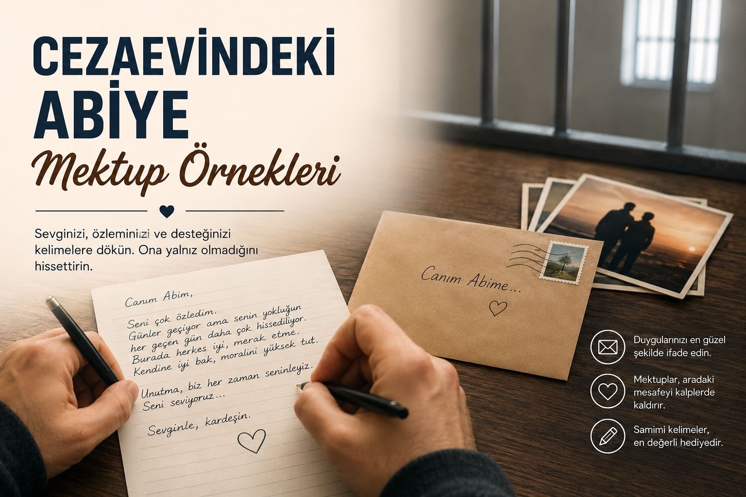 Cezaevindeki Abiye Mektup Örnekleri | Cektup Güvencesiyle